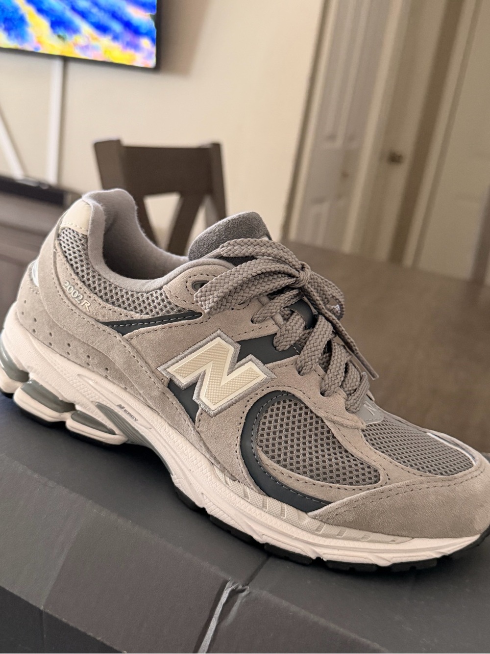 New Balance Grey and Dark Grey Men's Athletic Sneaker
